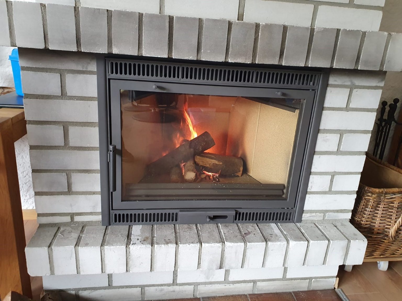 Heizkassette / Kaminkassette zum Nachrüsten für offenen Kamin